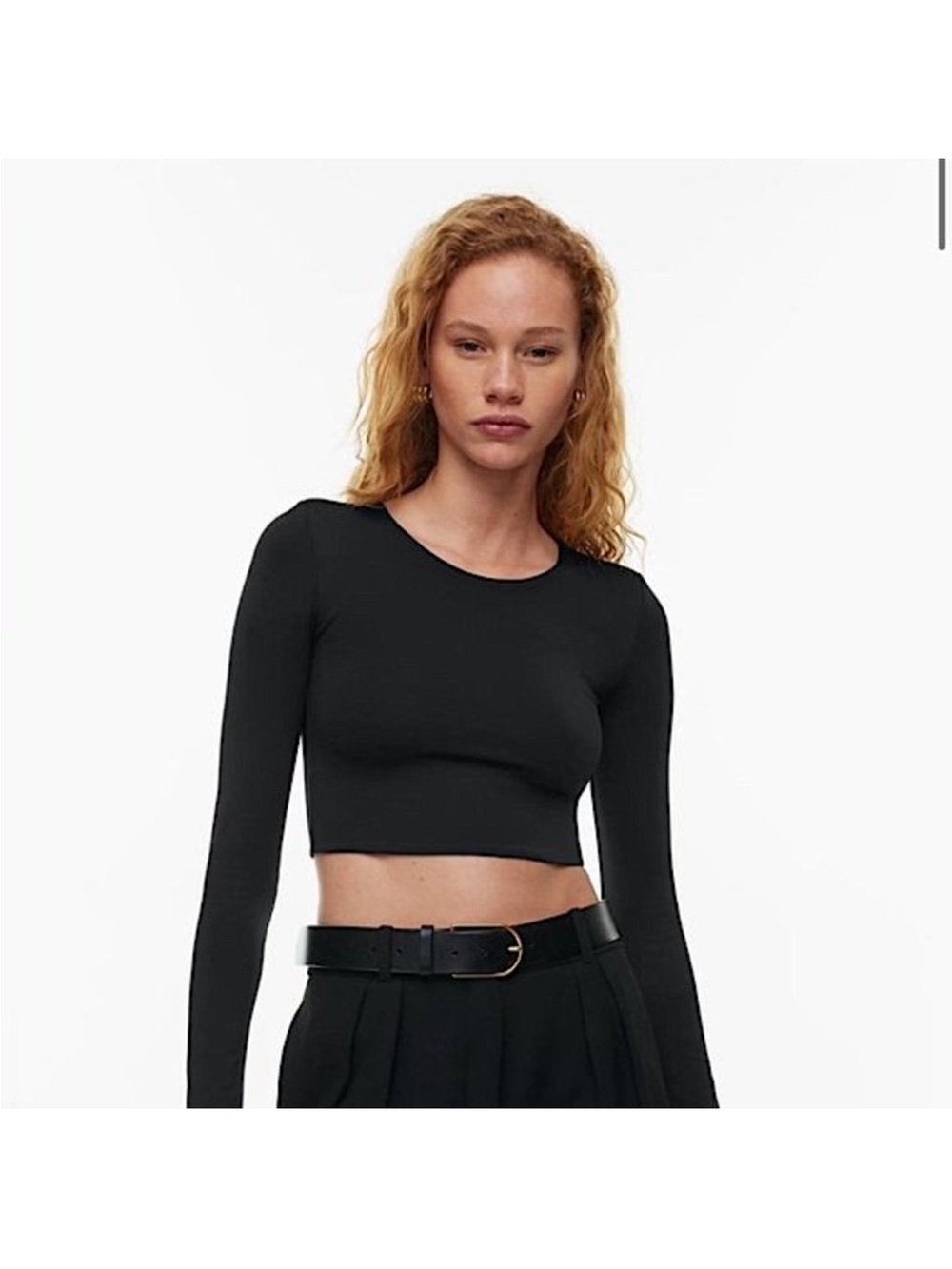 Babaton Contour Crew Cropped Long Sleeve size 2XS